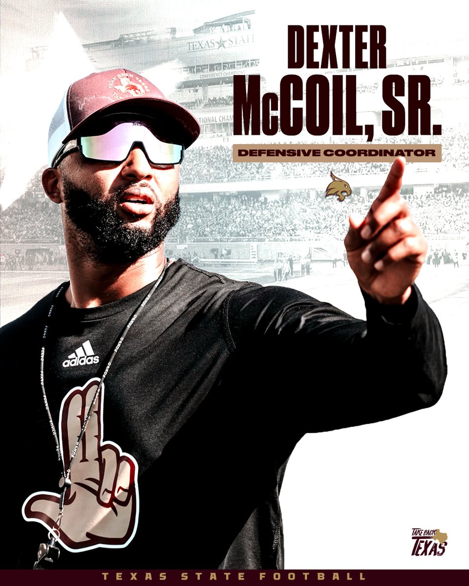 𝐍𝐞𝐰 𝐑𝐨𝐥𝐞, 𝐒𝐚𝐦𝐞 𝐏𝐥𝐚𝐜𝐞

McCoil, Sr. has been promoted to defensive coordinator

📰 tinyurl.com/2yhscxac

#EatEmUp #TakeBackTexas