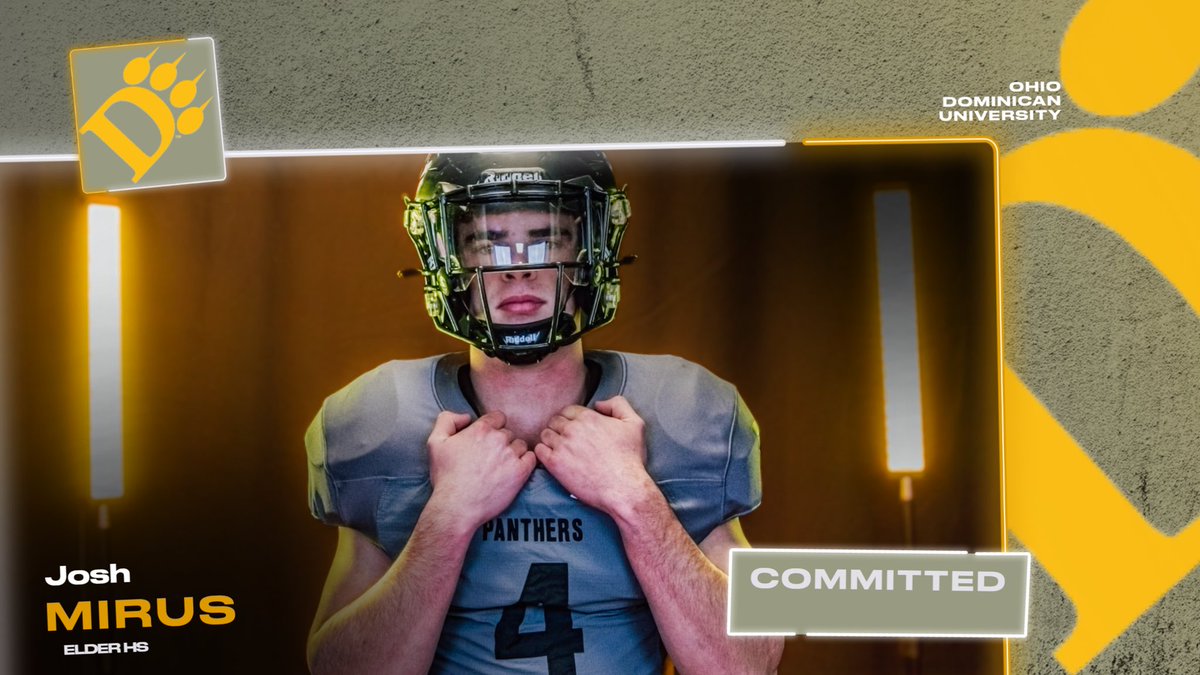 Josh Mirus (@josh_mirus) on Twitter photo I’m excited to say that I am committed to <a href="/OhioDominicanFB/">Ohio Dominican Football</a>. Can’t wait to get to work!! I’m excited to say that I am committed to <a href="/OhioDominicanFB/">Ohio Dominican Football</a>. Can’t wait to get to work!!