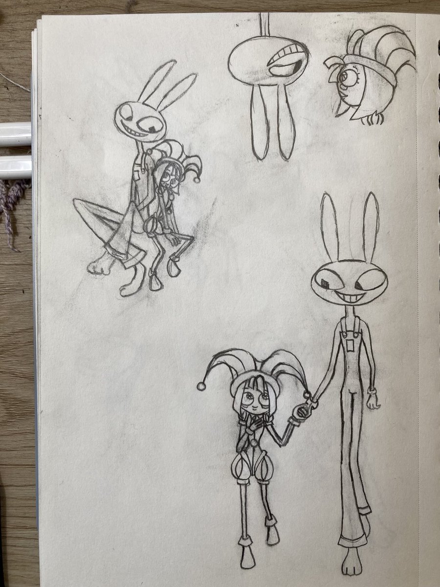 qls_808's tweet photo. Also, more #funnybunny #fanart . Ehh…not *as* happy with certain details here? But, oh well…I did my best. No regrets. They’re SO much fun to draw. ❤️ #TheAmazingDigitalCircus #TheAmazingDigitalCircusPomni #TheAmazingDigitalCircusJax #shipping https://t.co/RgOURKbWSc