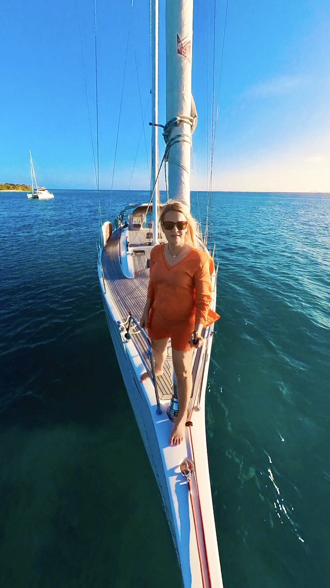 Gracefully sailing towards Culebrita's hidden gems—a voyage embraced by the whispers of the Caribbean breeze. ⛵🌅 #CulebritaSailing #IslandRetreat 
#PuertoRico