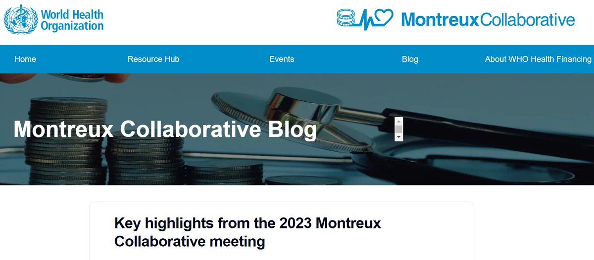 Montreux Collaborative of @WHO is the Mecca for 'PFM in Health'. Always a pleasure sharing @PEFASecretariat insights. Here is a blog on the recent meeting by @HeleneBarroy, the leader of the initiative. pfm4health.net/blog/key-highl…