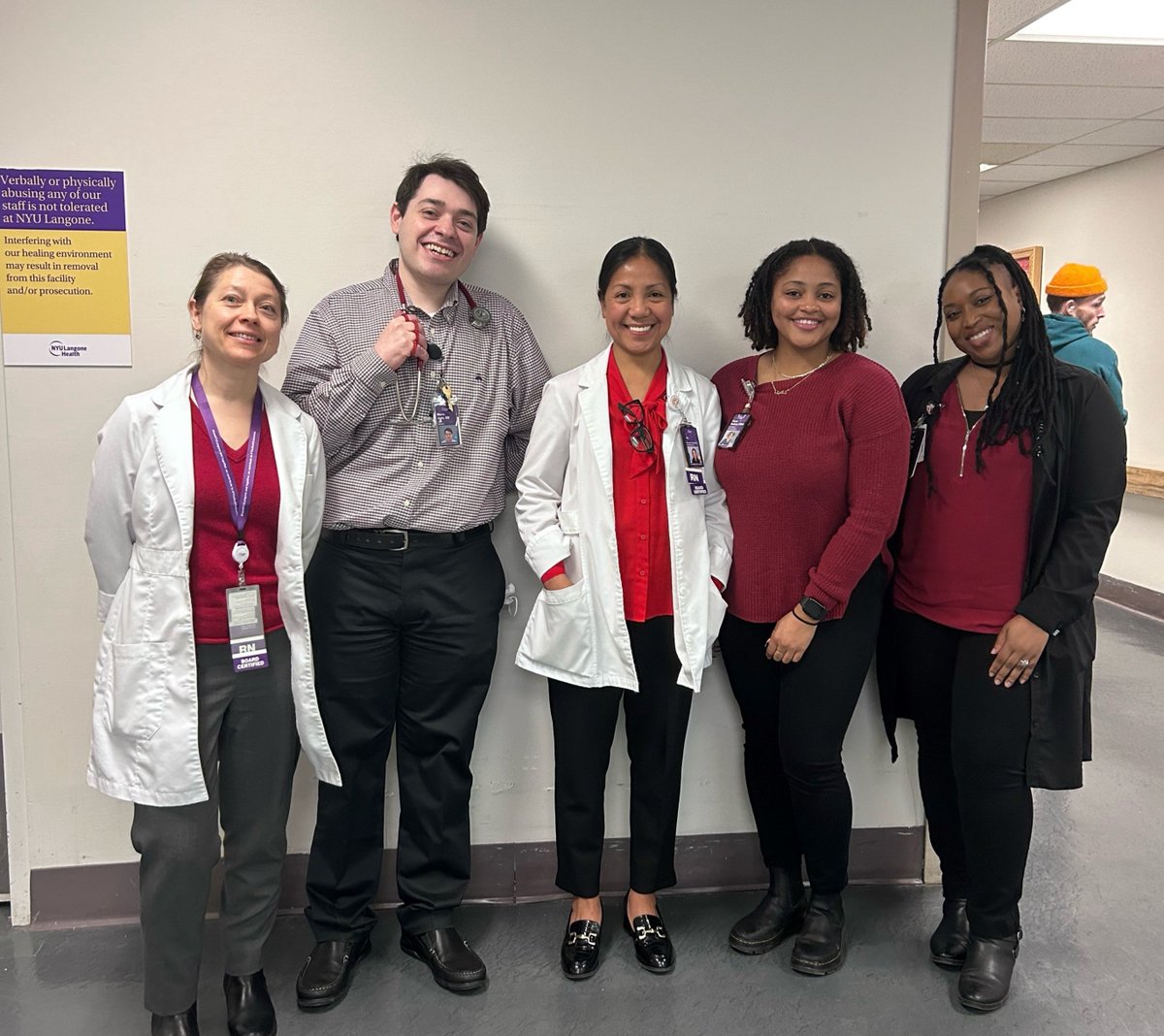 NYULangoneBK's tweet photo. We're seeing red! Staff at our hospital donned the bright color today for #WearRedDay and #HeartMonth to help raise awareness of women's cardiovascular health ❤️ https://t.co/KCdvGJhMCg