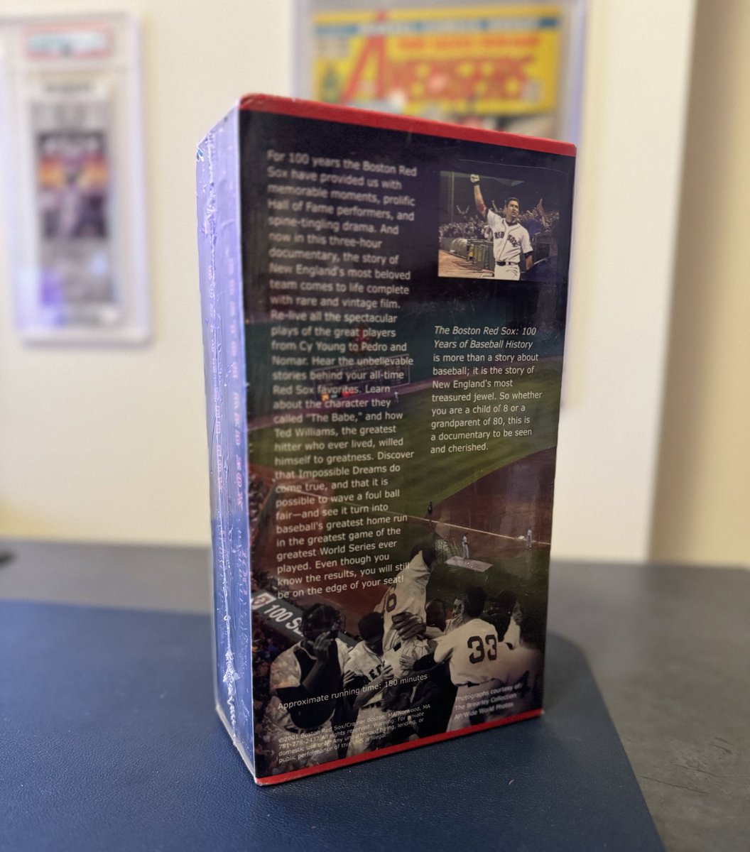 my latest #vhs find. the two-tape Red Sox 100 years film in amazing condition!