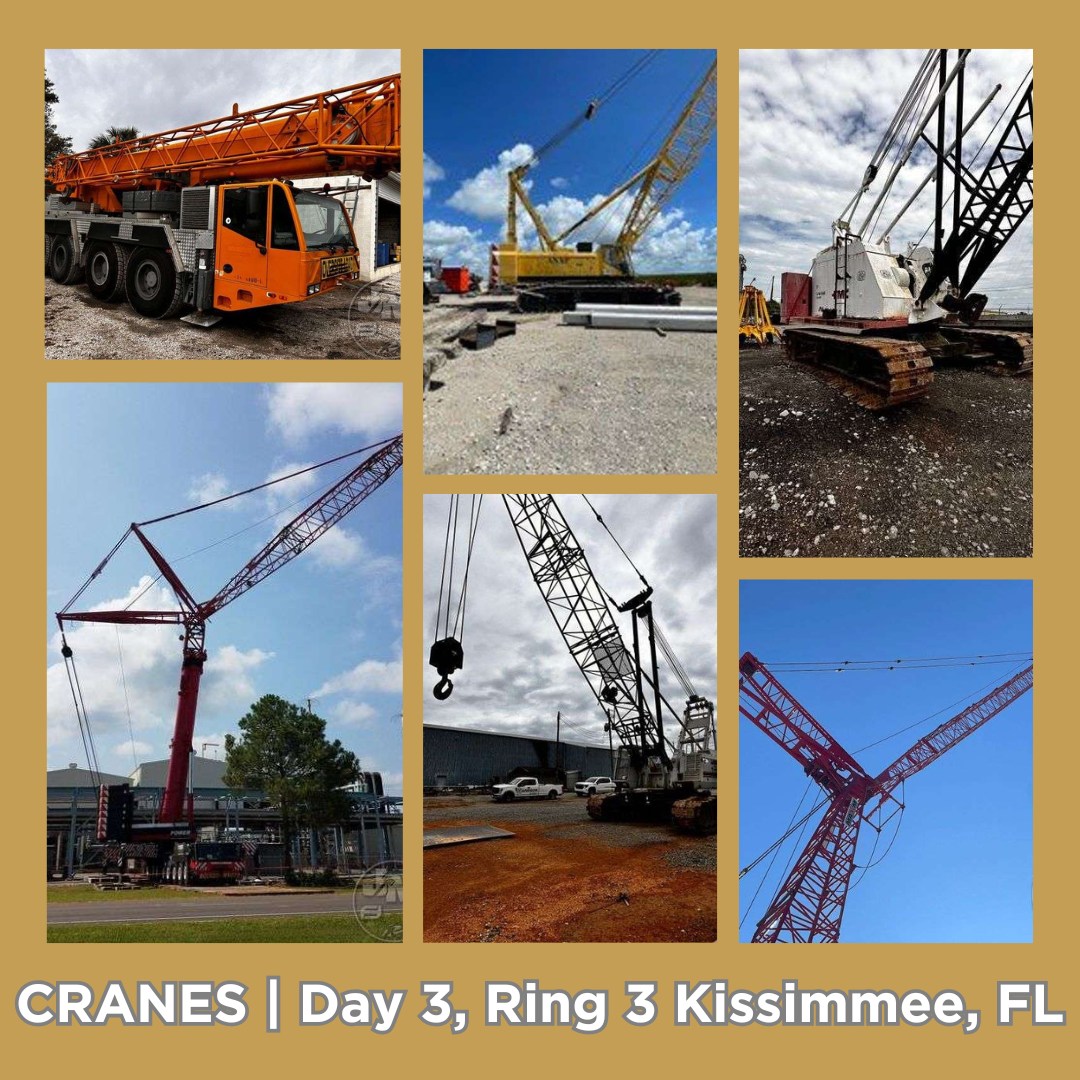JMAuctioneers's tweet photo. 📢KISSIMMEE, FL! We have some AWESOME cranes in our Annual Winter Kissimmee, FL Construction & Transportation Auction! - https://t.co/hZwq2hgD4v
Full Auction Dates: February 12th-15th!
Auction Address: 5000 Oren Brown Road, Kissimmee, FL 34746
#GetMoreIn24 https://t.co/thDP5i5yKp