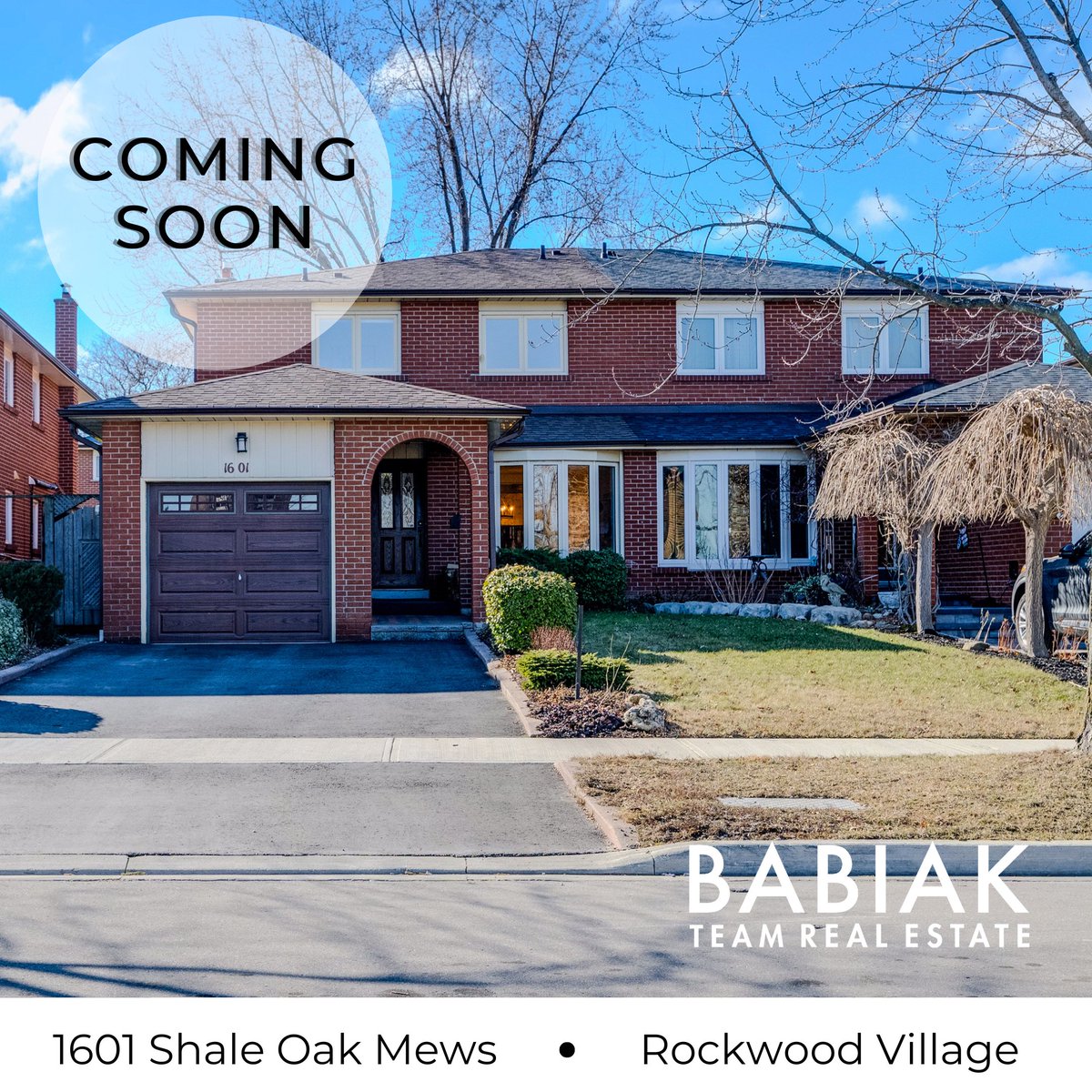 BabiakTeam's tweet image. Coming Soon! 1601 Shale Oak Mews 🏡
This solid brick semi, complete with an attached garage and private driveway, offers a perfect blend of comfort and convenience!
For more info please call/text 416-554-6903, or visit: babiakteam.com

#mississaugahomes  #comingsoon
