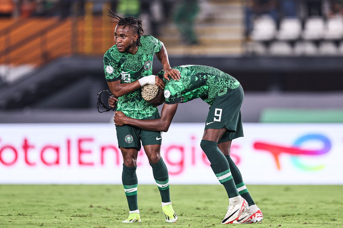 🇳🇬 FLY: After scoring twice in #AFCON2023 R16 vs Cameroon and once vs Angola (QF), Ademola Lookman becomes fourth Nigeria Super Eagles player to score three or more goals in the knockouts of a single AFCON edition after Odion Ighalo (4), Jay-Jay Okocha (3) and Rashidi Yekini…