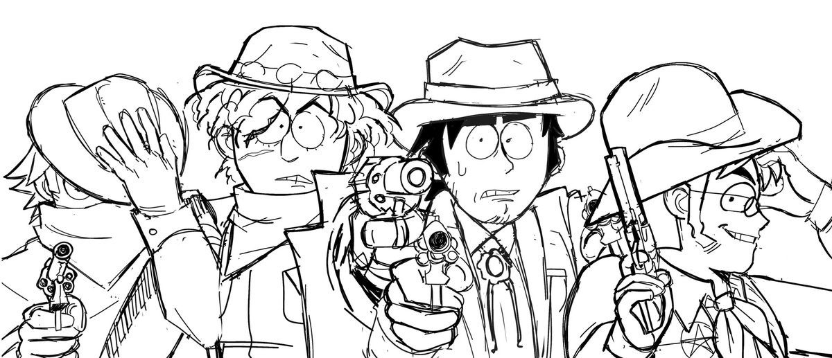 hey yall wanna see my slapstick cowboy au #southpark