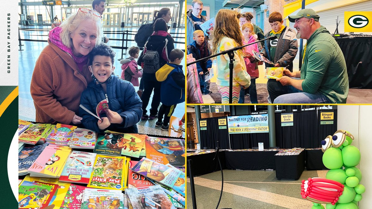 The #Packers will host a literacy-themed event, 'Timeout for Reading' at Lambeau Field on Saturday, March 2, from 9 a.m. to 1 p.m. The event is free to the public & will include a reading by a Packers celebrity. 📝: pckrs.com/d8q3flkl