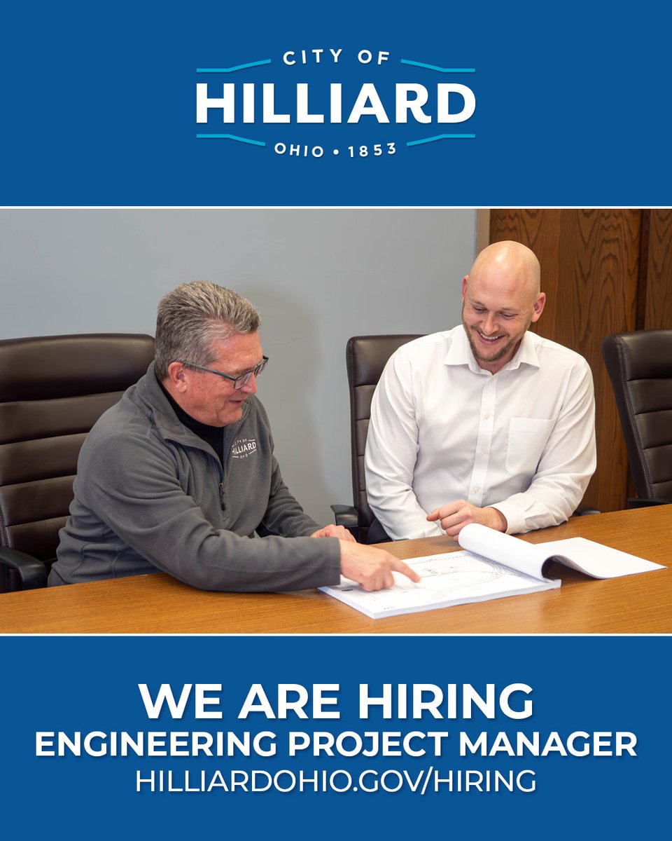 🔷Calling all local engineers!🔷

The City is hiring an Engineering Project Manager to oversee the stormwater management of all capital improvement projects while also focusing on asset management. 

Learn more and apply here by Feb. 14: governmentjobs.com/careers/cityof…