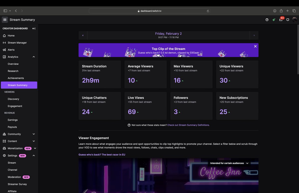 Finally had my first live after a long ass break, thanks to everyone that stopped by. Thanks to EVERYONE that gifted, sent bits, had me tabbed and people that talked with me and chat. Love, I'll be back streaming soon!