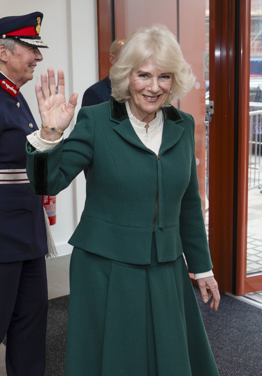 Her Majesty The Queen in her role as President of the Royal Voluntary Service, visited the newly opened Meadows Community Centre, Cambridge, Her Majesty met dancer Johannes Radebe star on ‘Strictly come Dancing’ and dancer Tasha Ghouri who stars in ‘Love Island ‘