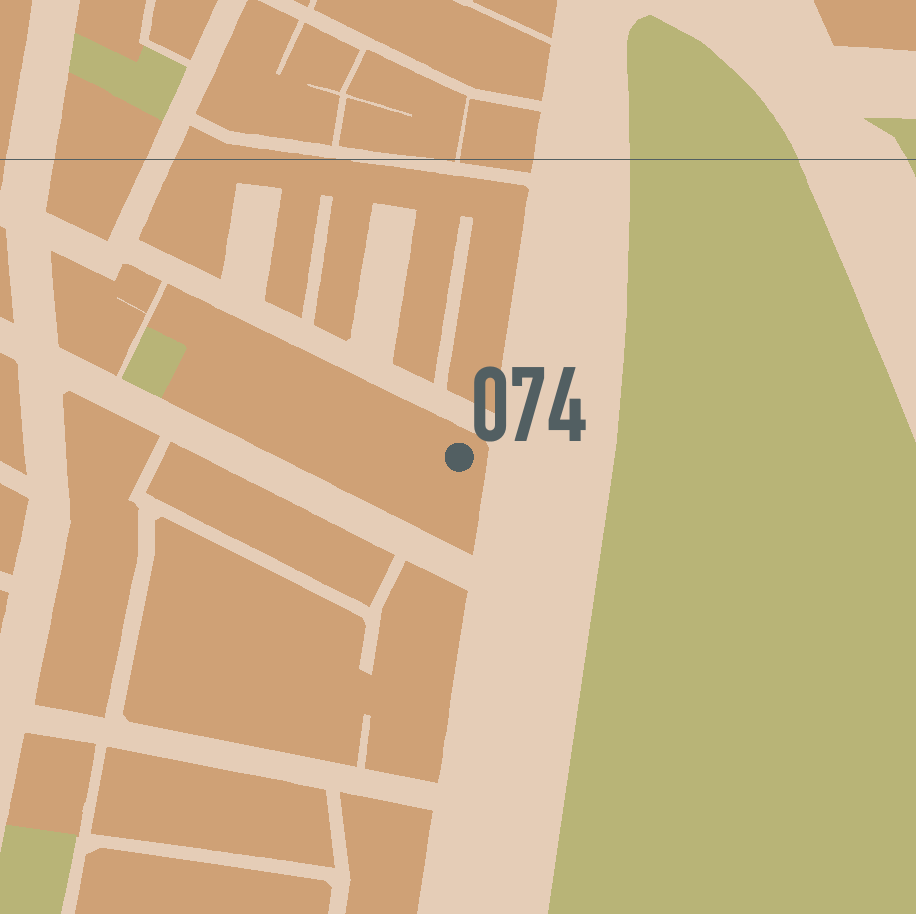 #074 of 105 Gunyah Flats. Designed by the City Building Surveyors Department for the Council of the City of Sydney, 1980. Riley Street, Surry Hills.