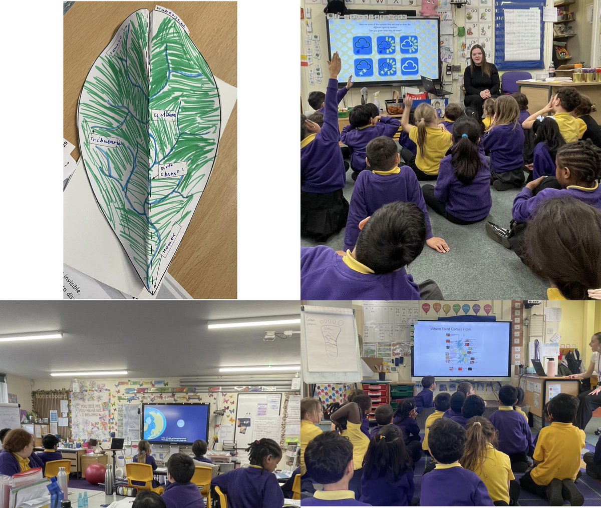 GeographyLHS23's tweet photo. I was lucky enough to come and see all the amazing learning that has been taking place in Geography this week, this is just a snapshot of what our children have been up too, keep it up 🌍 @LHS_Watford https://t.co/MVQ1L69FOg
