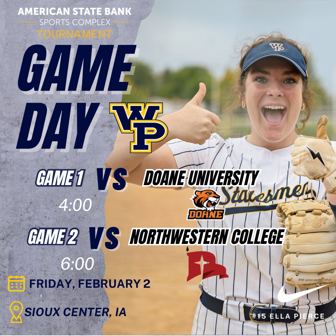WPU_Softball's tweet photo. 2 thumbs up for our SEASON OPENER 🤠👍🏼 #wpsb #period https://t.co/AVuFLReKo7
