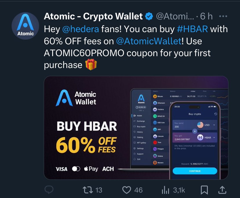 Hey #atomicwallethack fans! you can be stolen from your assets if you store them into <a href="/AtomicWallet/">Atomic - Crypto Wallet</a> ☠️

100% of your private keys will be known by hackers or Atomic Wallet dev team if you donwload and install this wallet! 👌

DYOR 🙏