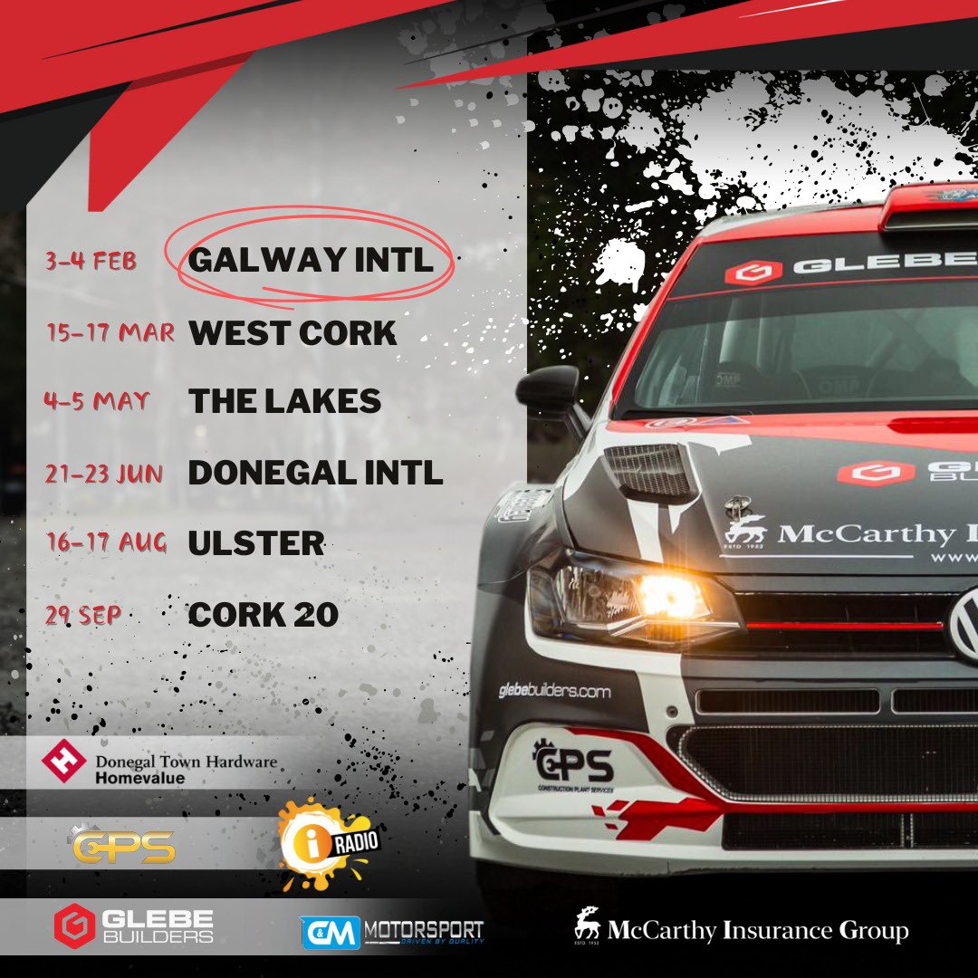 #ITRC 2024 - you’re up! 🫡

See you on the ditches tomorrow ☔️ 

#GalwayRally #irishrallying
