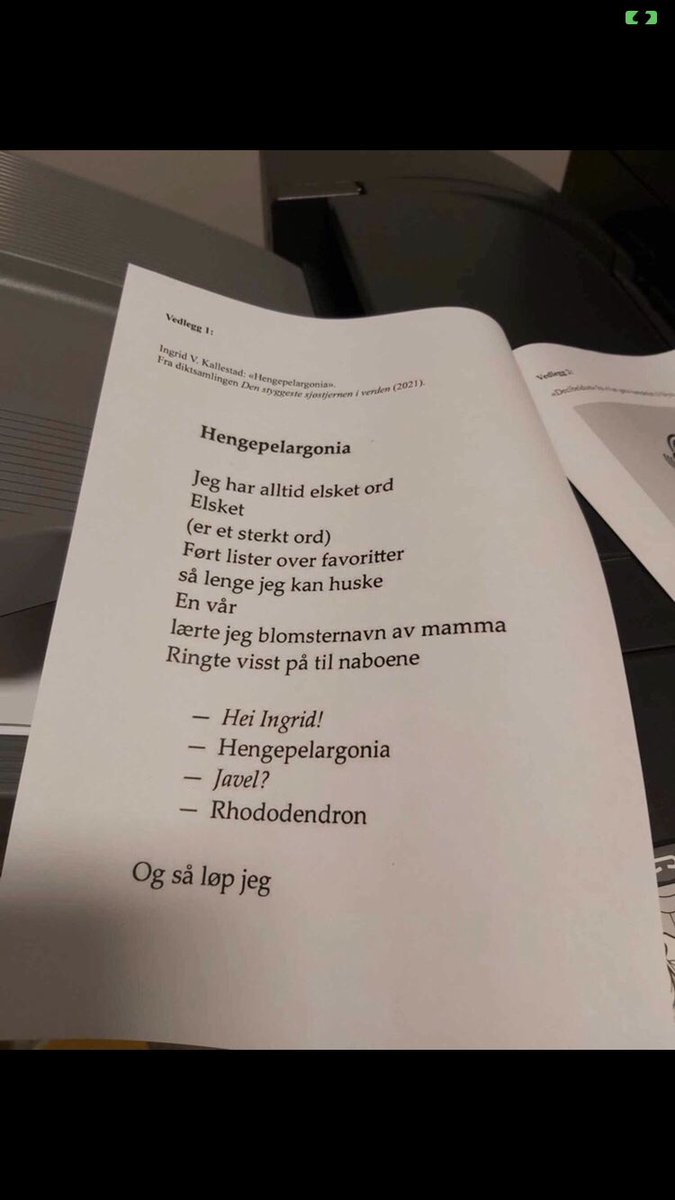 En lærervenn fortalte at et av diktene mine ble brukt i en tentamen, og,,, hallO? cryin in the club