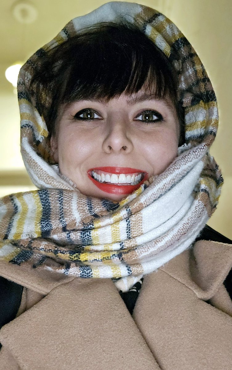 A selfie of the account owner. She's smiling because she lives in Kyiv, the capital of the best people.