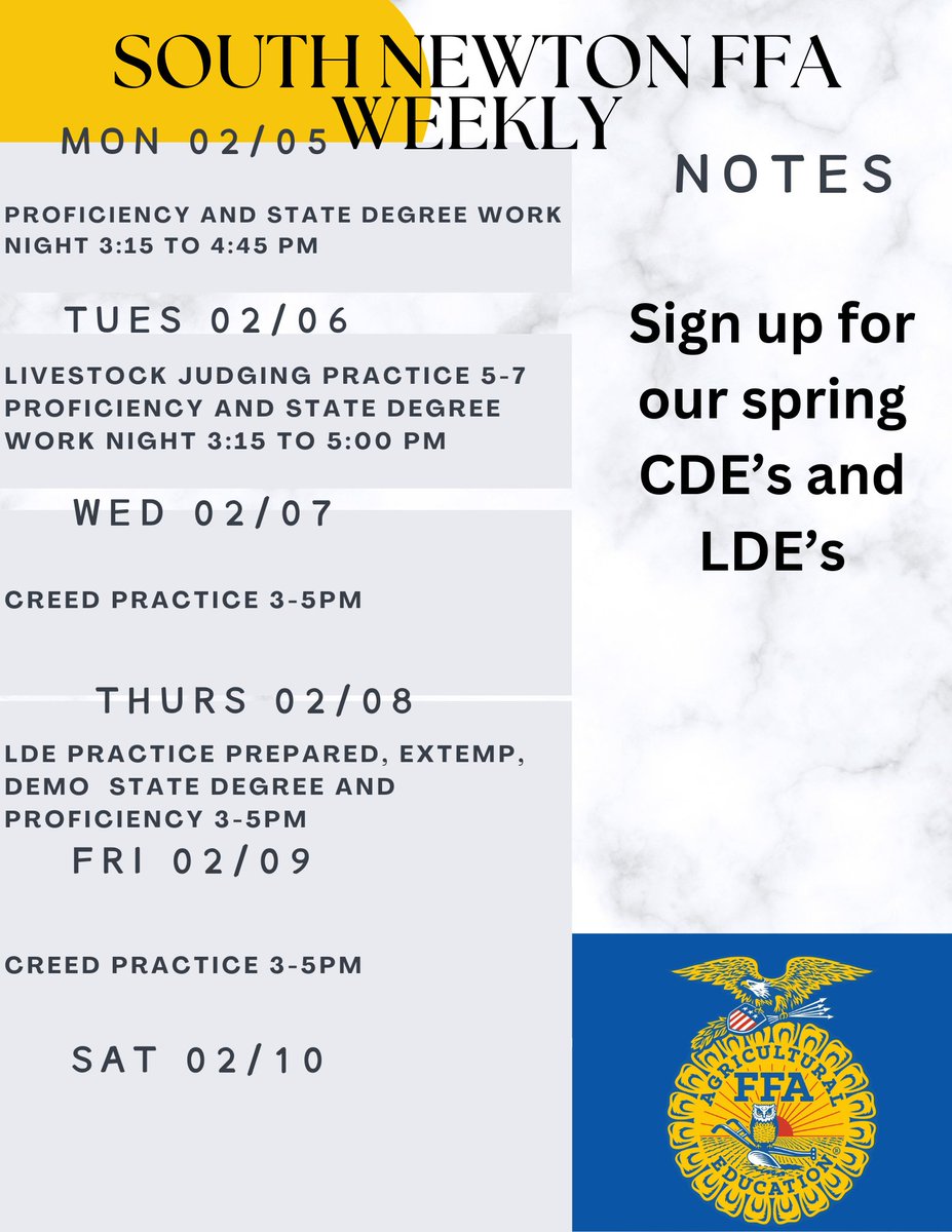 Activities for the week of 2/5!