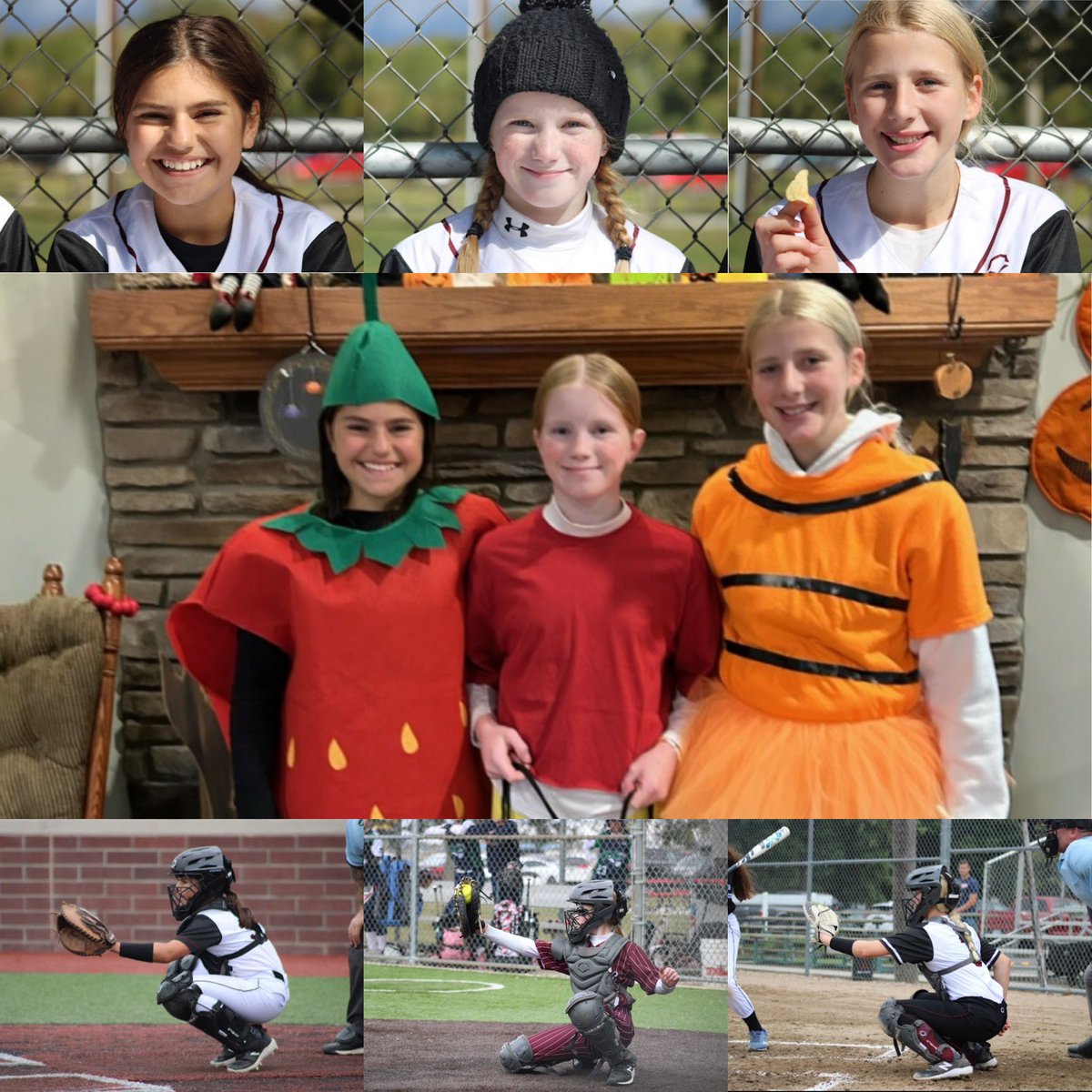 Batbusters2029's tweet photo. Happy National Catchers Day to these three ballers Bailey, Peyton, and Pacey.  Each are very different and all very talented. They make each other better and our team certainly appreciates their leadership on the field!! Go Batbusters!! https://t.co/O2bO2S4JZh