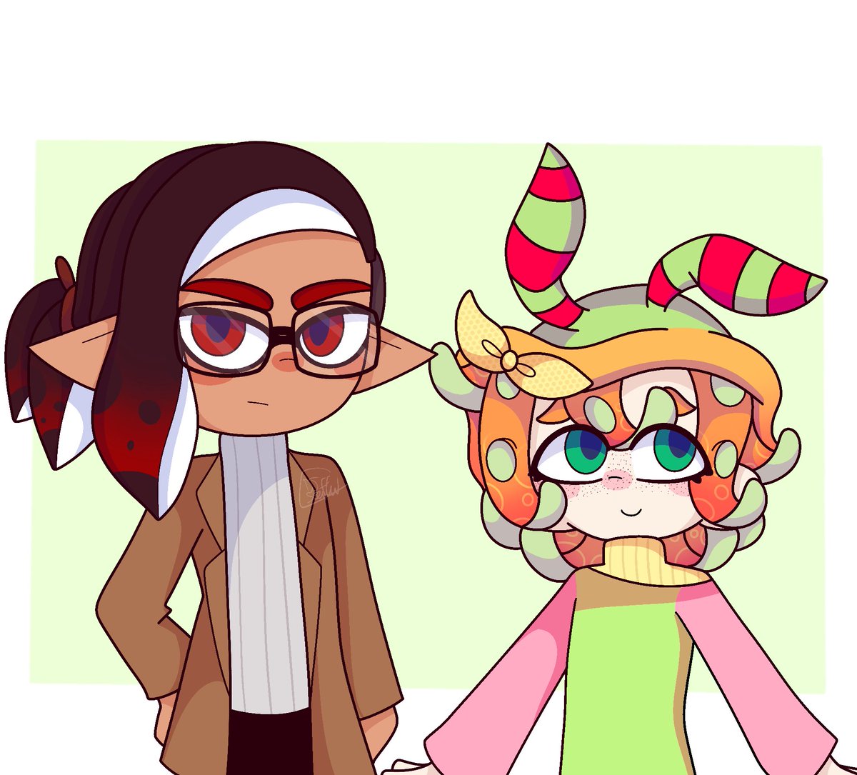 APeonySeapie's tweet image. Maxxflow month: Day 2

“ Alternate outfits “ 

I had so much fun drawing Seaflow like this 
💚❤️ XD 

#DJSeaflow #Splatoon #Maxxflow
