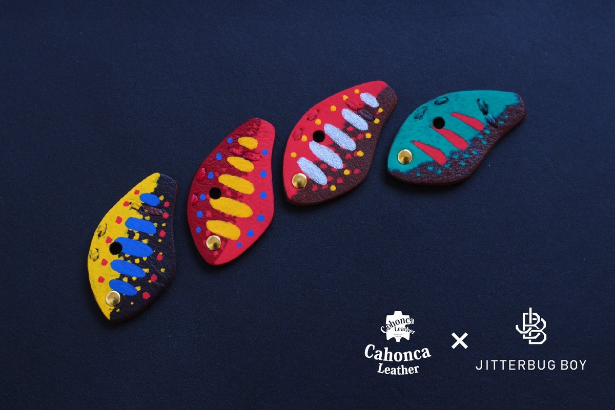 Cahonca_Leather's tweet photo. 【JBB本革キーカバー】
ブルー点描B
イエロー点描B
シルバー点描B
グリーンオレンジ点描A
¥1430/一個
――――――――――――――――――
#清澄白河 #釣り #フィッシングファッション #海釣り #川釣り #ルアー釣り #ルアー #outdoors #バス釣り #tokyo #keycover #fish #船 #本革 https://t.co/75tEBY7cdn