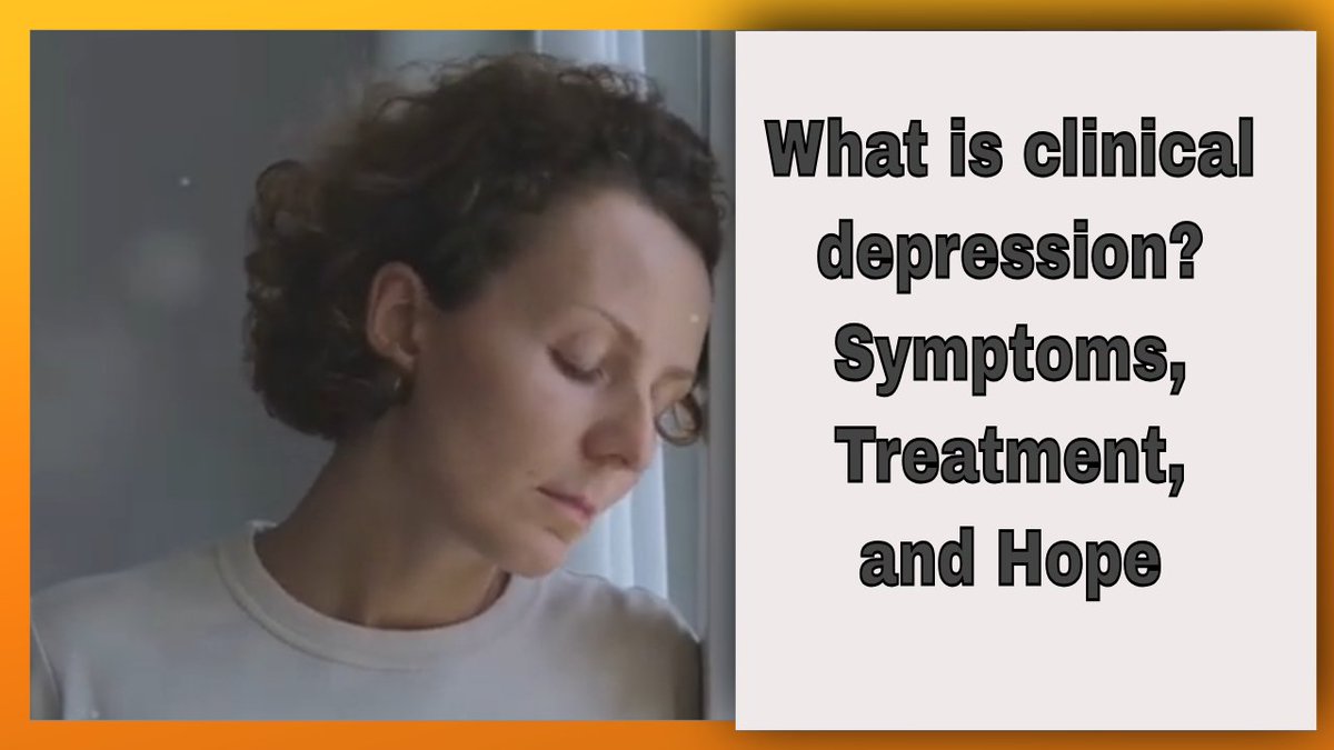 What is clinical depression? Symptoms, Treatment, and Hope youtu.be/amQsW4O8nQQ?si… via @YouTube 

Learn more about #clinicaldepression in this video under 10 minutes.

#majordepressivedisorder

Feel free to share, comment, like, and follow here for more on mental health.