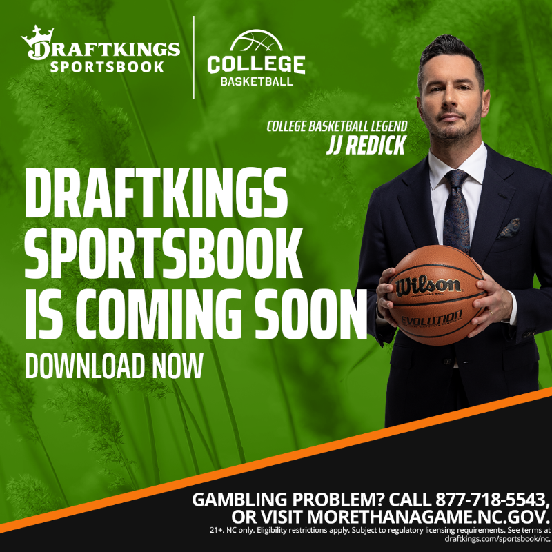 DKSports's tweet photo. HEY NORTH CAROLINA! Check this out! #DKSportsbook is coming soon 👀⬇