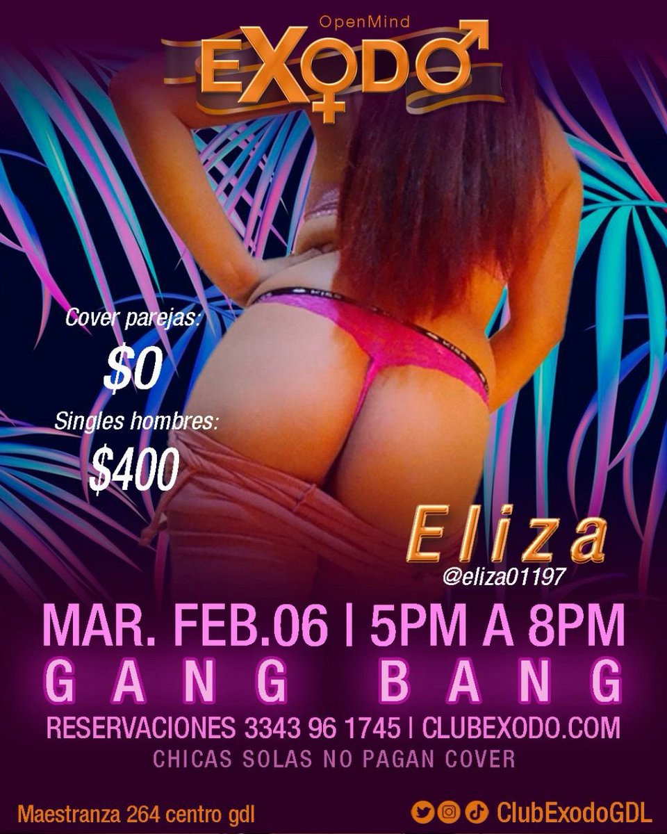 Lindo día mis amores en este mes de mucho amor tendré que aprovecharlo y que mejor manera que recibiendo ❤️🍆🍆🍆🍆
Por ello los invito a una de mis fantasías 
GANG BANG 
En el mejor lugar <a href="/ClubExodoGDL/">Club Éxodo</a> 
No olvides hacer tu reservación