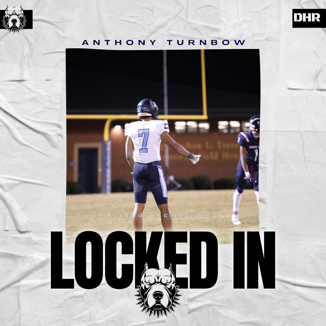 Welcome 2025 Chapin HS DB, Anthony Turnbow (@anthonyturnbow7) to the Dawg House!! #DAWGSZN