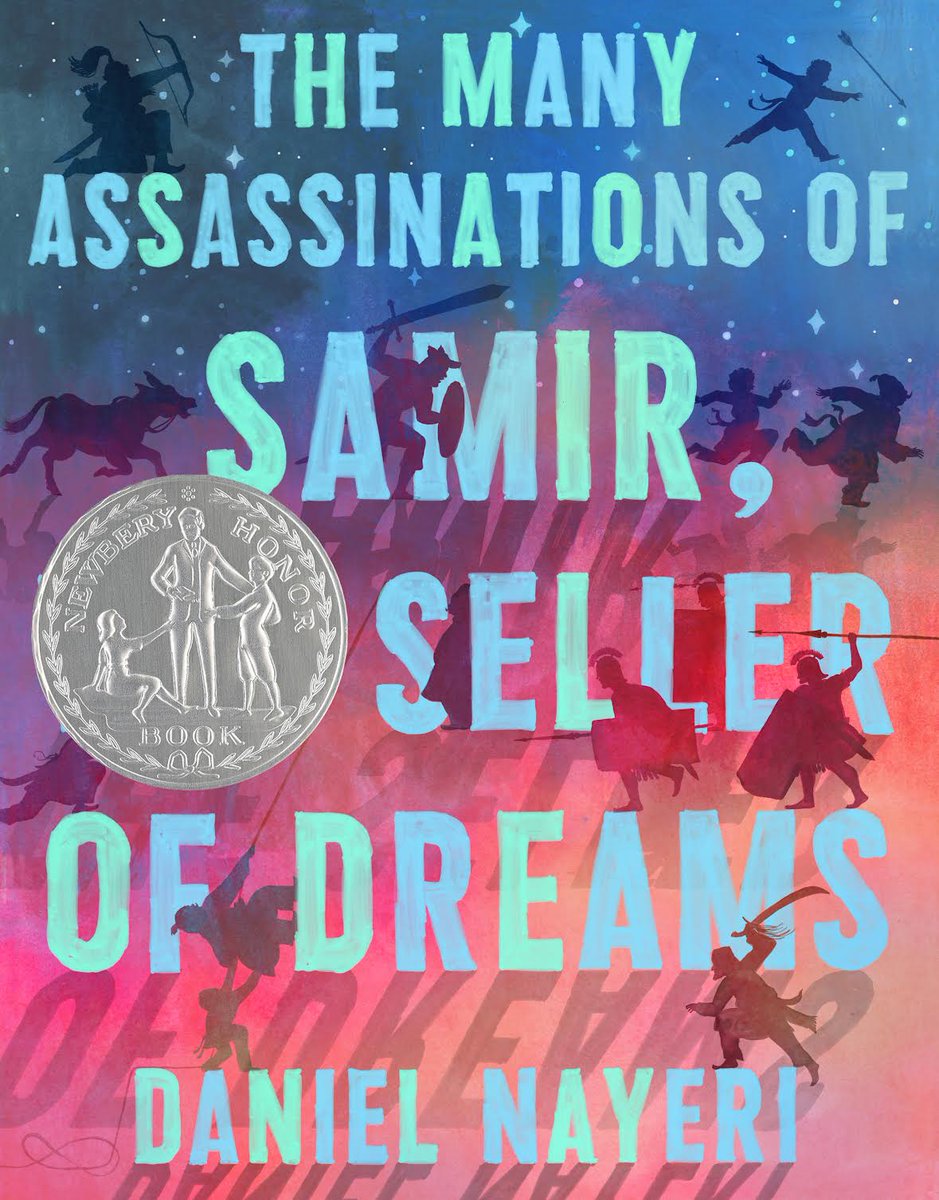 THE MANY ASSASSINATIONS OF SAMIR THE SELLER OF DREAMS Wins the Newbery Honor! I've always thought of Samir as an honorable friend, able to spin nothing but dreams & air into such magic as this--a merchant's crown, as he'd put it. Thank you, librarians, for making it so. #alamya