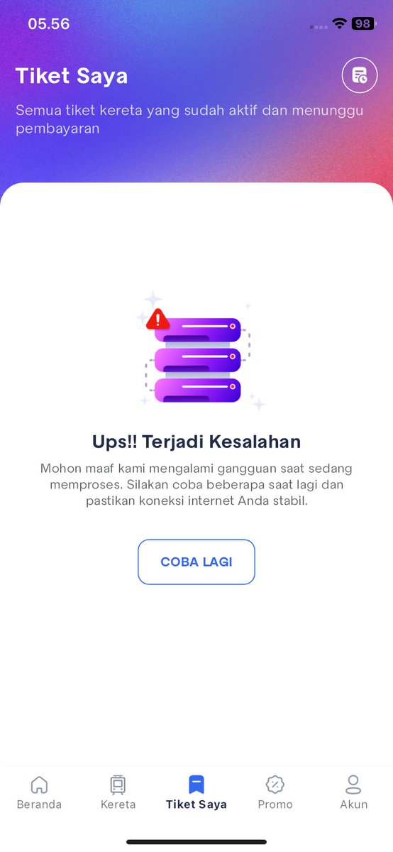 KAI ACCESS IOS lagi error kab? Tiket ngga muncul <a href="/KAI121/">Kereta Api Indonesia</a>