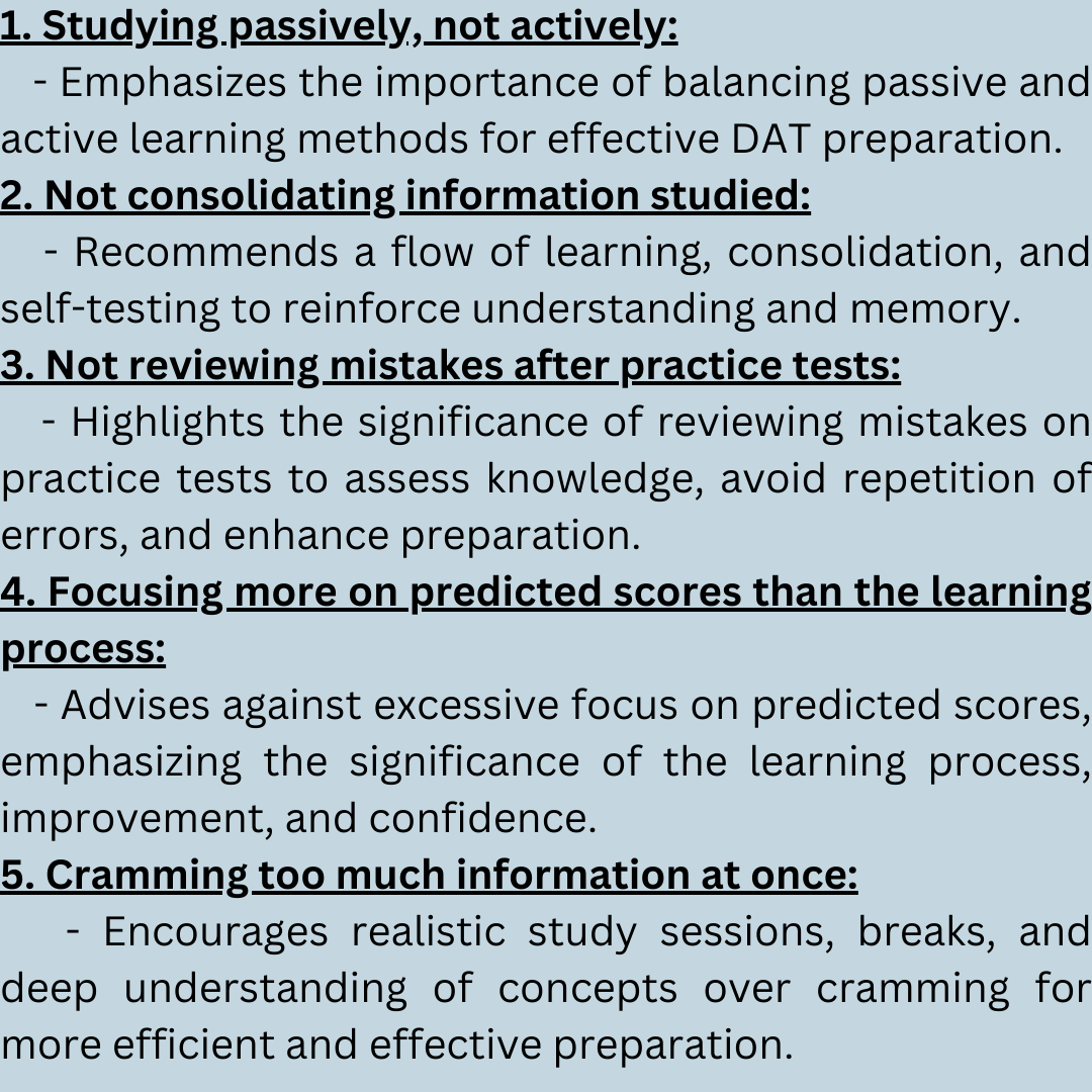 CoScareerSvcs's tweet image. "🦷 Ace the DAT with Confidence! Avoid common study pitfalls and conquer the Dental Admission Test with expert tips from Crack the DAT. Your path to success starts here! 📚✨ #DATPrep #CrackTheDAT"