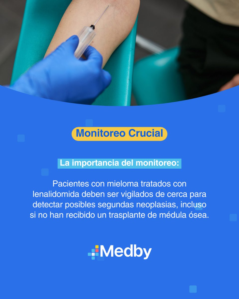 medby_org's tweet photo. Descubre los hallazgos de la revisión reciente sobre el riesgo de desarrollar una segunda neoplasia en pacientes tratados con lenalidomida.🩸🔬
👉🏼Suscríbete a nuestro newsletter para tener información médica relevante.
#Lenalidomida #SegundaNeoplasia #MMsm #Lymsm https://t.co/ULFjgvIqg6