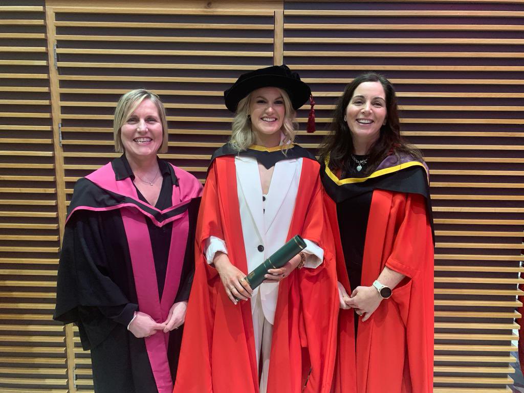 That’s a wrap! A special day at UL graduations last week. Extremely privileged to have had these two amazing women @CatherineBWoods and @NortonNutrition, along with Prof Donal O’Shea and @kwokwng guide me on the journey. Míle Buíochas 😊 #StudyatUL