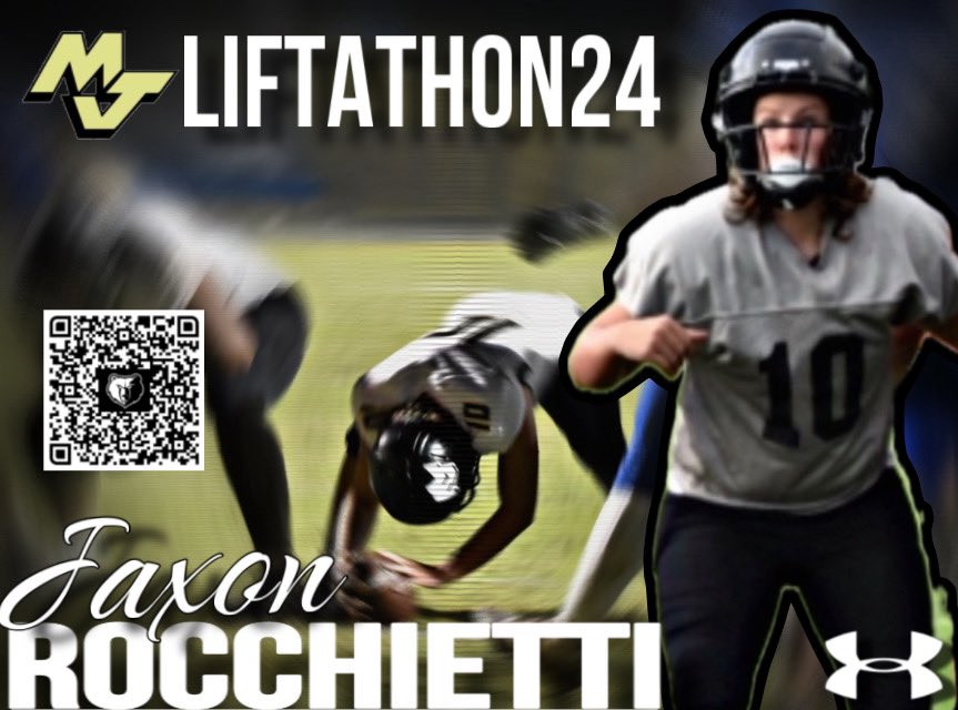 If you would like to sponsor me for our 2024 liftathon use the QR code attached, any little bit helps me to reach my goal of $2k.  Thanks in advance! #ROAR24 #MJDNA <a href="/MJGOLDENBEARFB/">MT. JULIET FOOTBALL</a>