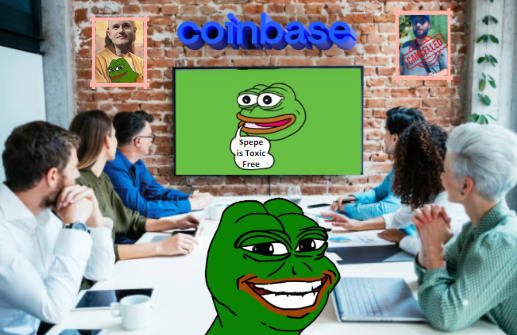 Now $pepe is ready to list on @coinbase 🐸🫳🎤
Sir @brian_armstrong knows the toxic guy ❌
He know we are now free to grow healthy and strong
____________________________________________________
#pepeisfree #toxicfree #pepe  💪🐸