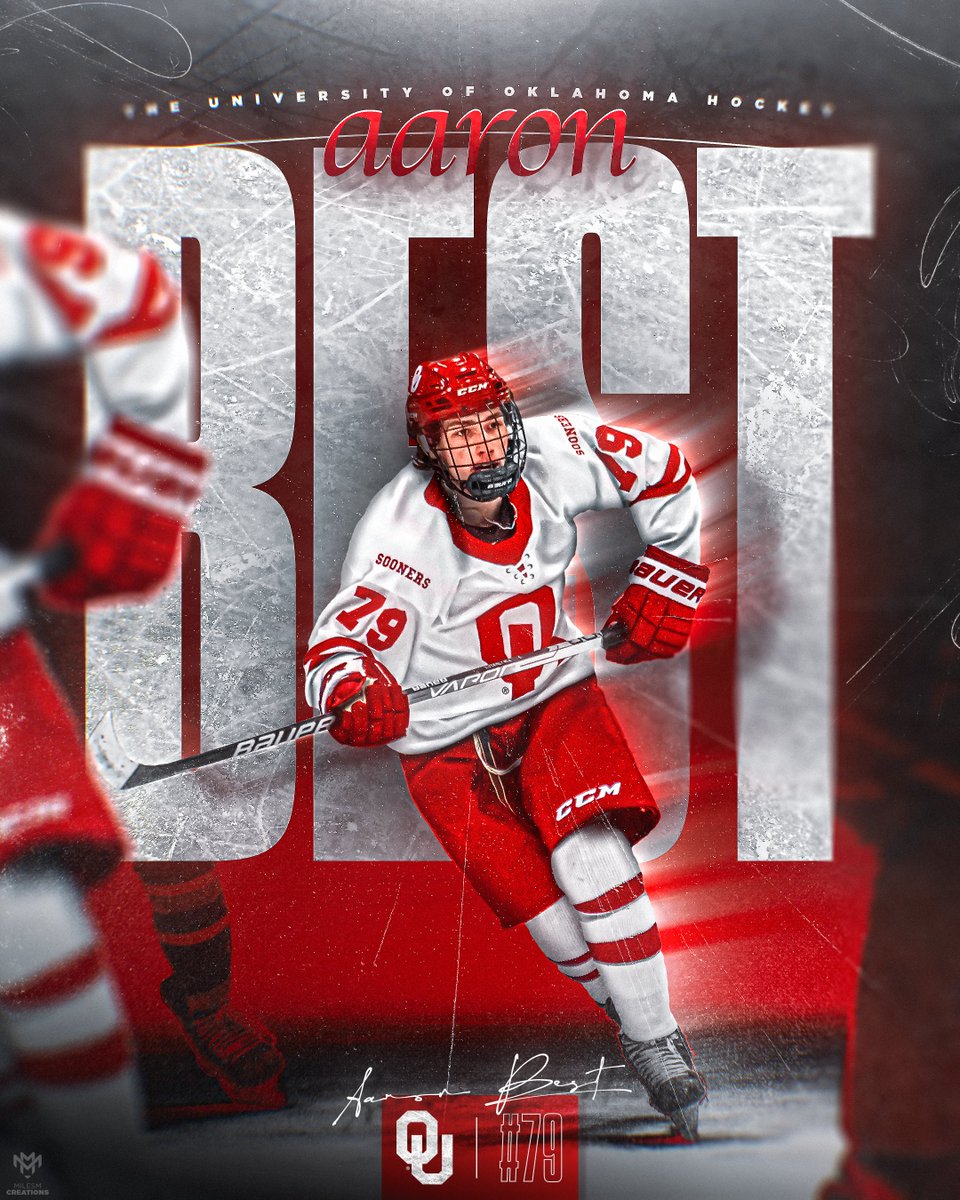 MilesMCreations's tweet photo. Sooner hockey😍

(@bestaaron_  x @OUHockey) https://t.co/hbDXaGFE01