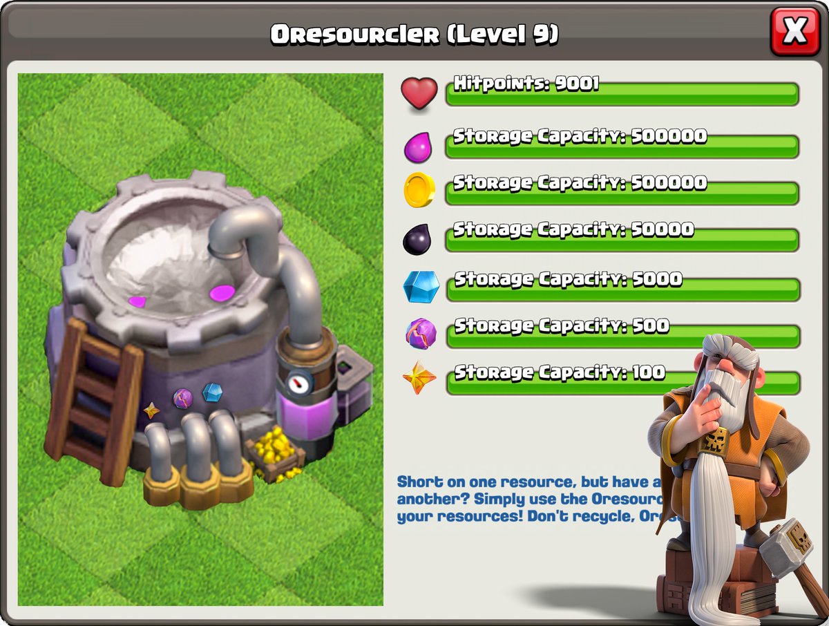 Dang, I just need 4 Starry Ore for my next Giant Gauntlet upgrade! If only I had an Oresourcler...