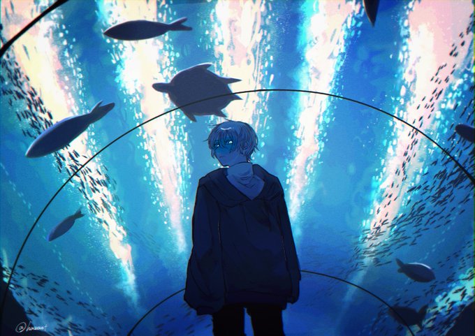 「水族館 ショートヘア」のTwitter画像/イラスト(新着)