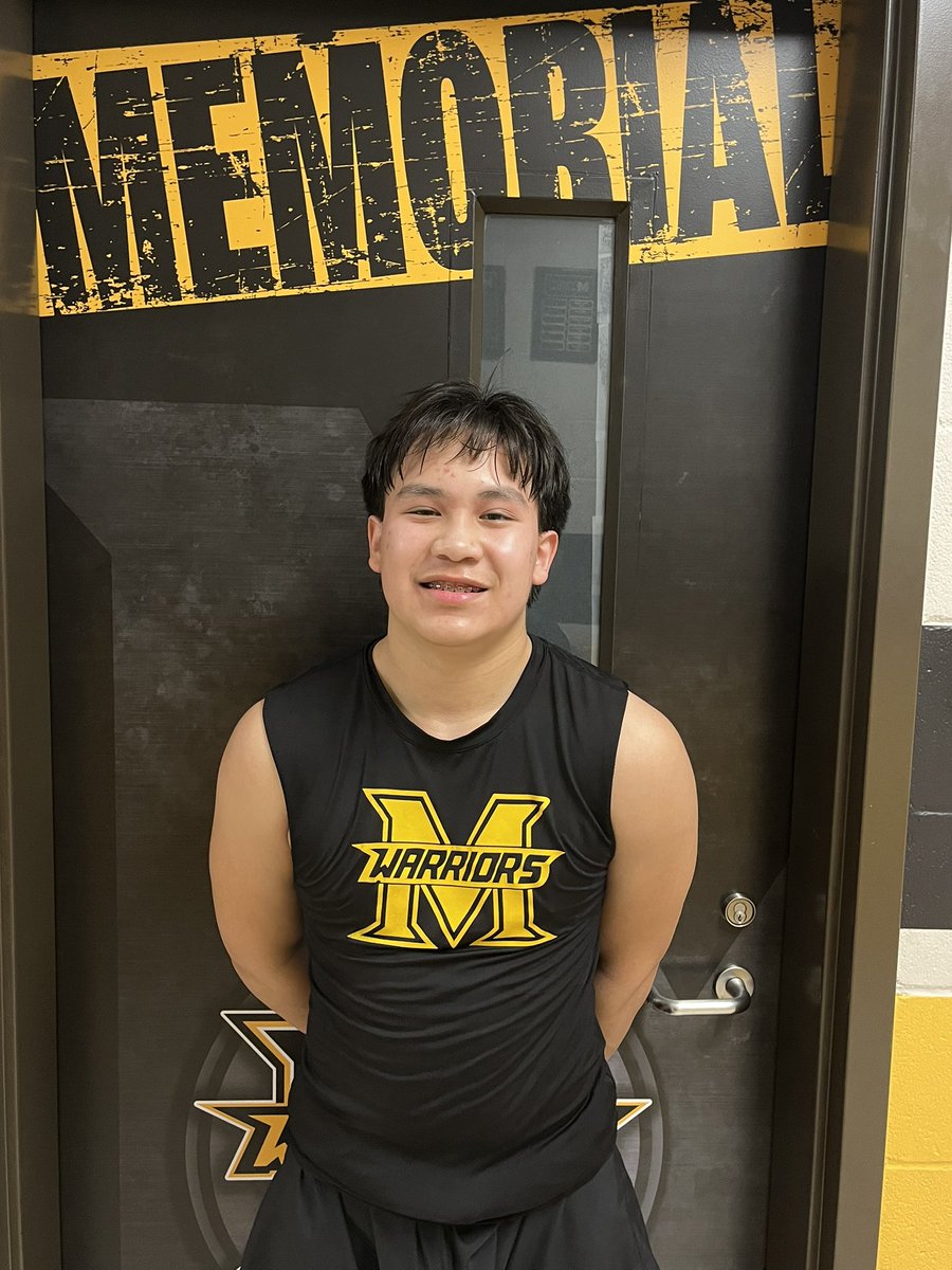 Warrior of the week: Ryan Laguana. Ryan’s positive attitude is contagious and has positively held his teammates to the standards. Great job Ryan!