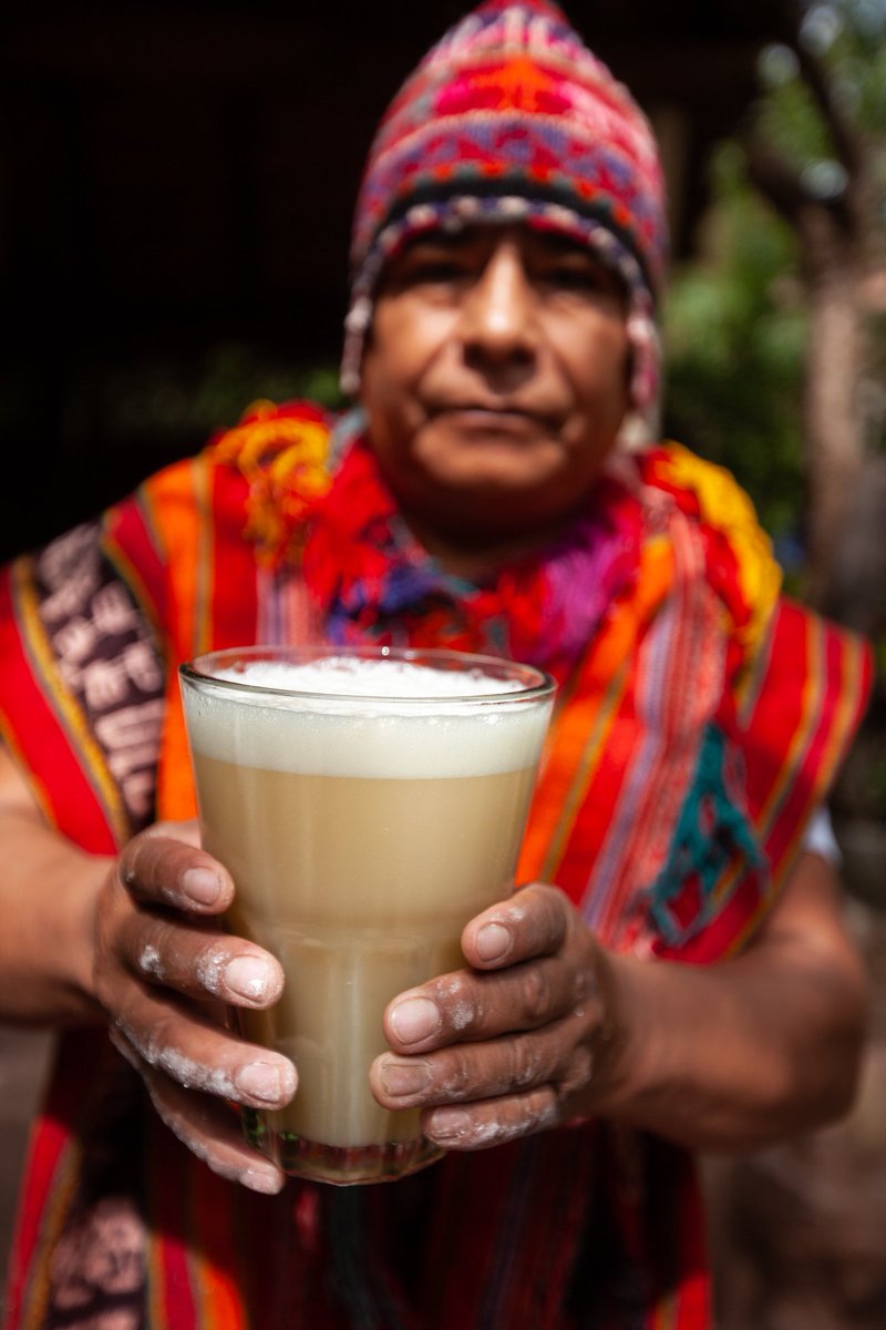 Inca's drink. 
Chicha de jora.
Made with corn