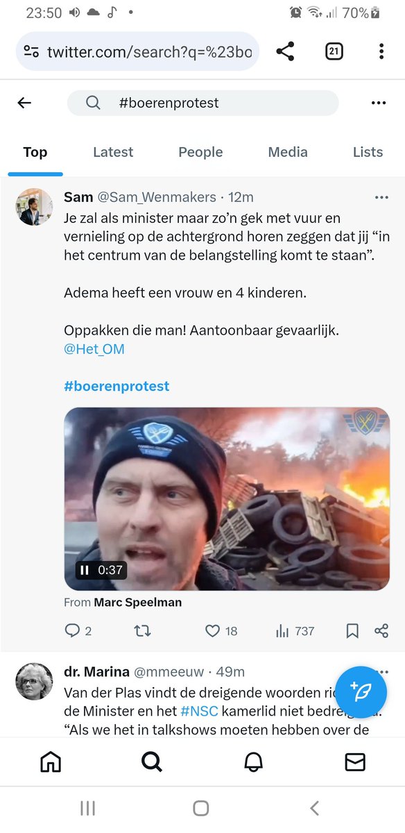 A0Kio's tweet photo. Het gezicht van al het kwaad in Nederland te dom om gewoon zijn klote koeien te melken en zijn bek dicht te houden #boerenprotest https://t.co/9p5n9Qm6gG