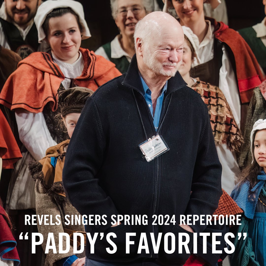 Sing along with Artistic Director Patrick "Paddy" Swanson! The Spring 2024 session of Revels Singers will be full of "Paddy's Favorites," songs from the Revels archives that hold a special place in Paddy's heart. We begin February 28 - register today at revels.org/singers!