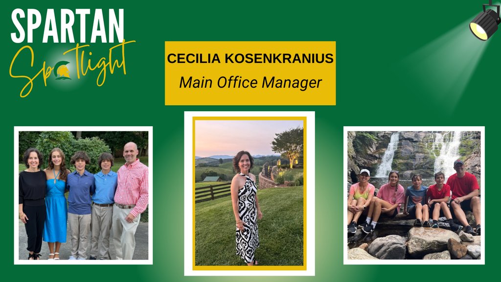 This week's Spartan Spotlight shines on Cecilia Kosenkranius, the heartwarming presence that not only buzzes you into the building but also greets you with the most welcoming smile.

#saintmarkshs #spartanstrong #allthingspossible #spartanspotlight