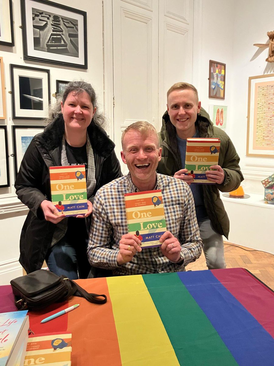 Brilliant event tonight at <a href="/BuryArtMuseum/">Bury Art Museum</a> for <a href="/MattCainWriter/">Matt Cain</a>’s book launch hosted by the Bury LGBTQI+ forum. Can’t wait to read!