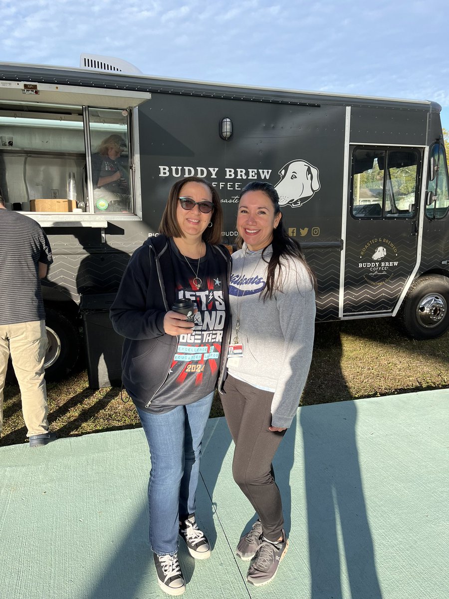 WoodbridgeElem's tweet photo. Today we thanked our hard working teachers with the Buddy Brew Coffee Truck &amp; our students for their positive behavior with a PBIS Ice Cream Reward! #WeBelieve  @HillsboroughSch https://t.co/gfNiyMO5bS