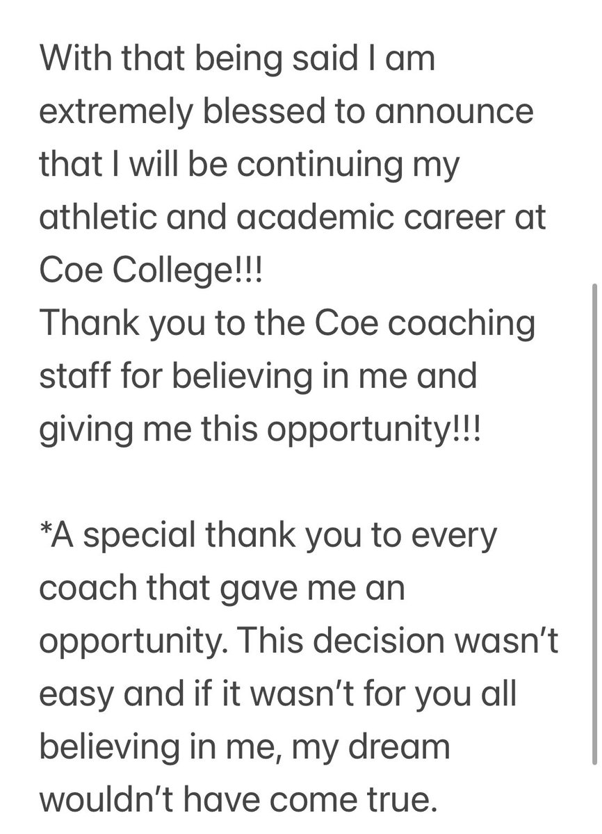 Cameron Lavette (@camlavette56) on Twitter photo WHS โก๏ธ Coe College
<a href="/WoodstockFtball/">๐๐๐๐ฟ๐๐๐๐พ๐ ๐๐๐๐๐ฝ๐ผ๐๐</a> <a href="/WoodstockHS1/">Woodstock HS</a> <a href="/coachd73/">Dan Devine</a> <a href="/JakeBrock52/">Jake Brock</a> <a href="/Velocity_FB/">Velocity Football Academyโข</a> <a href="/coach_skelly/">Coach Kelly</a> <a href="/Kohawk_Football/">COE FOOTBALL</a> <a href="/KohawksFootball/">Coe College Football</a> <a href="/NCSA_Football/">NCSA_Football</a> <a href="/NEGARecruits/">Northeast Georgia Recruits</a> <a href="/NGASportsNet/">North Georgia Sports Network</a> <a href="/RecruitGeorgia/">Recruit Georgia</a> <a href="/griffcallaghan/">Griffin Callaghan</a>
#KOHAWK ๐ดโช๏ธ WHS โก๏ธ Coe College
<a href="/WoodstockFtball/">๐๐๐๐ฟ๐๐๐๐พ๐ ๐๐๐๐๐ฝ๐ผ๐๐</a> <a href="/WoodstockHS1/">Woodstock HS</a> <a href="/coachd73/">Dan Devine</a> <a href="/JakeBrock52/">Jake Brock</a> <a href="/Velocity_FB/">Velocity Football Academyโข</a> <a href="/coach_skelly/">Coach Kelly</a> <a href="/Kohawk_Football/">COE FOOTBALL</a> <a href="/KohawksFootball/">Coe College Football</a> <a href="/NCSA_Football/">NCSA_Football</a> <a href="/NEGARecruits/">Northeast Georgia Recruits</a> <a href="/NGASportsNet/">North Georgia Sports Network</a> <a href="/RecruitGeorgia/">Recruit Georgia</a> <a href="/griffcallaghan/">Griffin Callaghan</a>
#KOHAWK ๐ดโช๏ธ