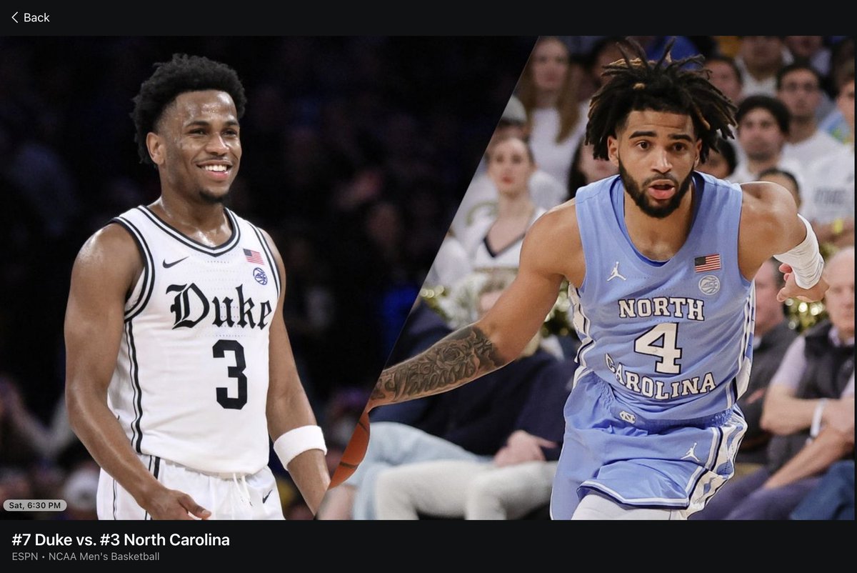 rochelleriley's tweet image. You mean #3UNC vs #7Duke, and I was so excited, I started looking for the game stream a day early!!!!!!
#GoHeels #GreatestRivalryInSports