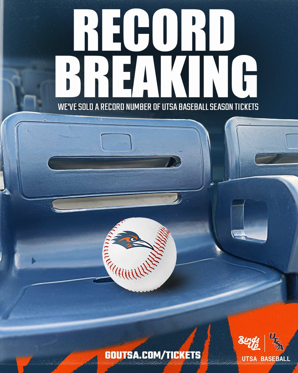Season hasn't even started and we're already breaking records! 🤝 

Grab your reserved chairback season tickets here! 🎟️➡️ goutsa.com/bsbtickets 

#BirdsUp 🤙 | #LetsGo210